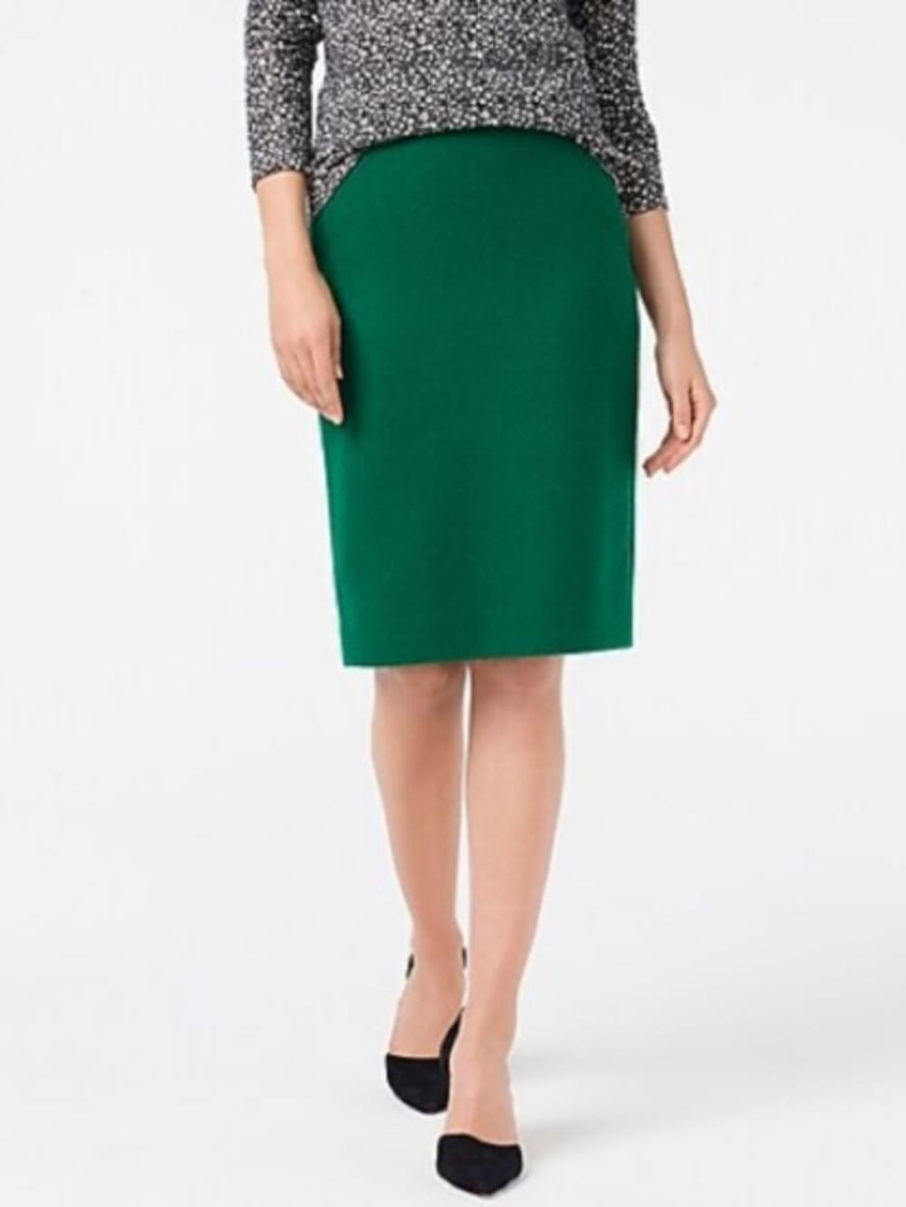J. Crew Factory Wool-blend pencil skirt in Alpine Meadow Size 8